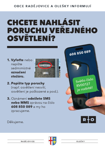 Jak nahlásit poruchu VO